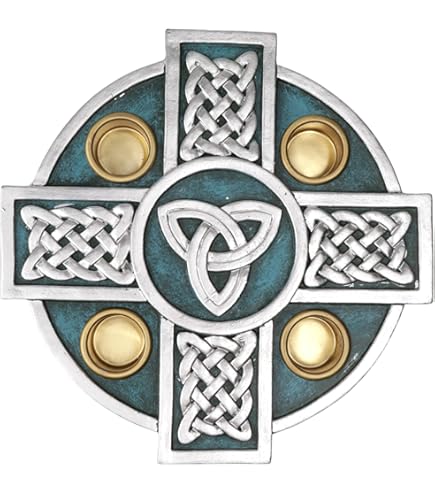Amazon.com: Needzo Gold Tone Celtic Advent Wreath, Irish Catholic